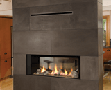 L1 2-Sided Linear Series with Driftwood, 1 Inch Surround and the Valor HeatShift System